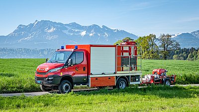 Schlauchverlegefahrzeug